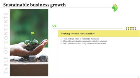 Sustainable Business Growth Powerpoint Presentation Slides Ppt Sample