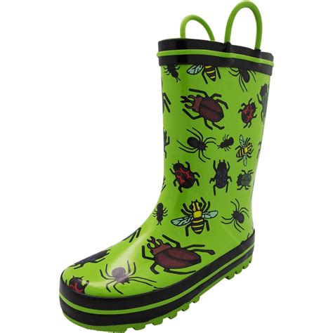 Norty Norty Waterproof Rubber Rain Boots For Kids Boys And Girls