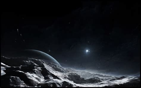 Wallpaper - Black Space Planet Background - 1440x900 Wallpaper - teahub.io