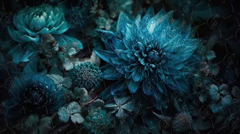 Free Download 12 Blue Floral Fine Art Textures Flower Background