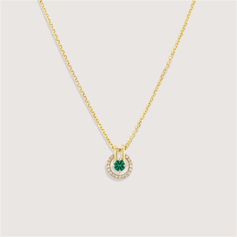 Necklace 03 - Emerald & White Diamonds in 2024
