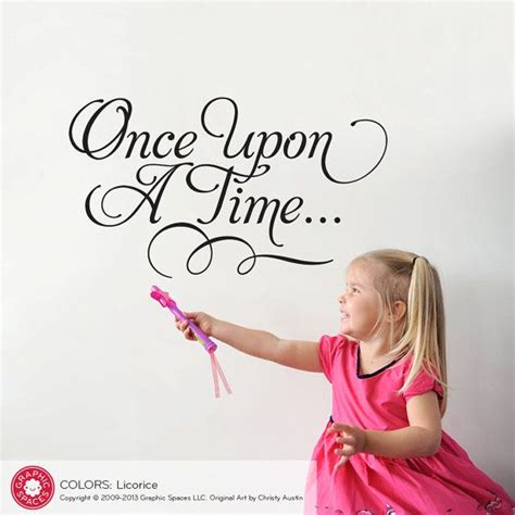 Once Upon A Time Wall Decal Fairy Tale Script Type Wall Decals