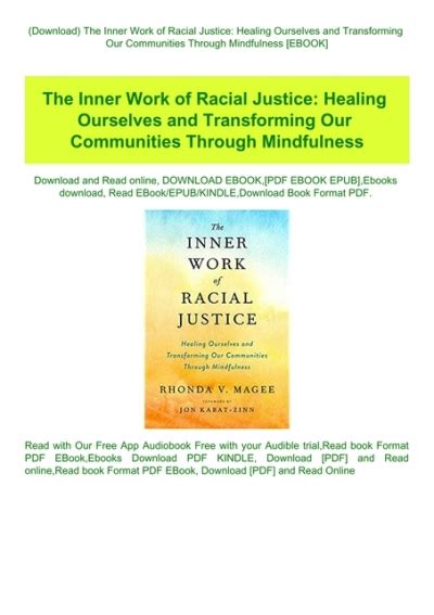 Download The Inner Work Of Racial Justice Healing Ourselves And