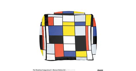 Piet Mondrian Composition A Cube Pouf Zazzle