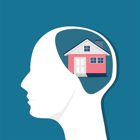 A house in the human head. House idea. Vector illustration 35696735 ...