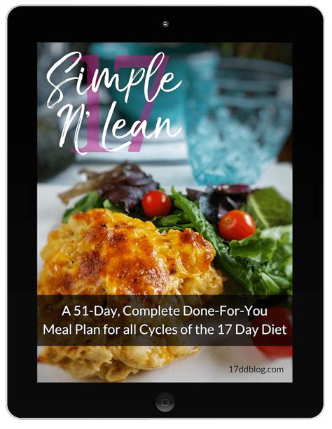 Simple N Lean 17 Meal Plan For The 17 Day Diet My 17dd Blog