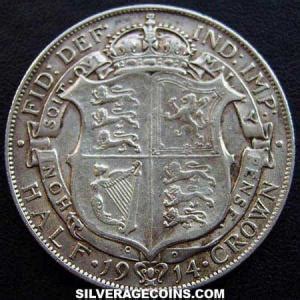 George V British Silver Half Crown Silver Age Coins