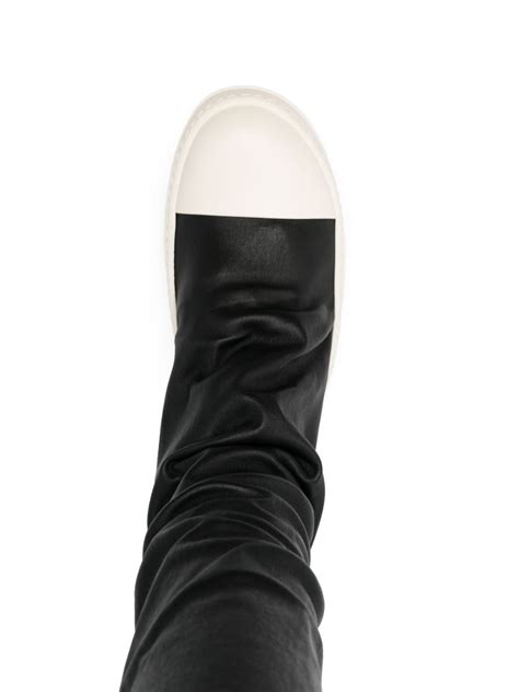 Rick Owens knee-high Stocking Sneakers | Black | FARFETCH