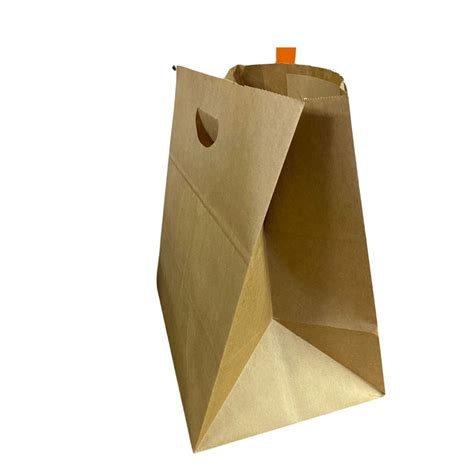 Saco De Papel Kraft SOS Liso Para Delivery G 27x14 5x24cm Pct 100