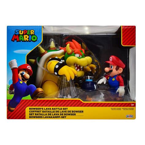 Super Mario Set Batalla De Lava De Bowser Jakks Pacific Shopee México