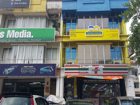 Storey Shop Facing Main Road Section Town Centre Shah Alam For