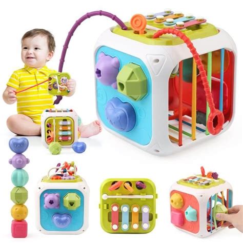 7 In 1 Montessori Sensoriel Jouets Pour Bebe Trieur De Formes