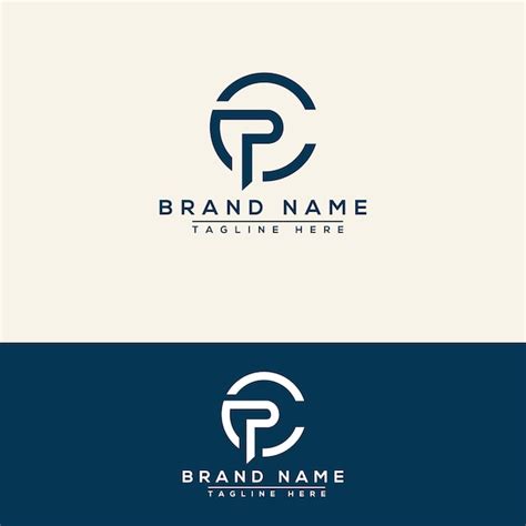 Cp Logo Design Vorlage Vektorgrafik Branding Element Premium Vektor