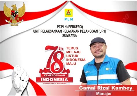 Manager Pt Pln Up Sumbawa Bersama Jajaran Mengucapkan Dirgahayu Ke