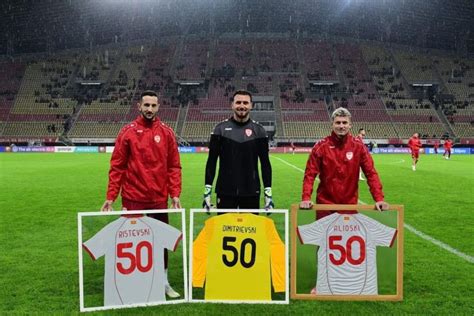 Dimitrievski cumplió 50 partidos con Macedonia del Norte