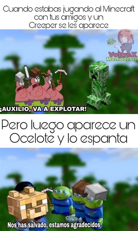 Pin De Cuervo En Memes De Minecraft Memes De Minecraft Chistes De