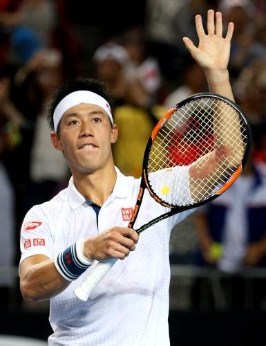 全豪オープン男子シングルス4回戦、観客の声援に応える第7シードの錦織圭（ap） ― スポニチ Sponichi Annex スポーツ