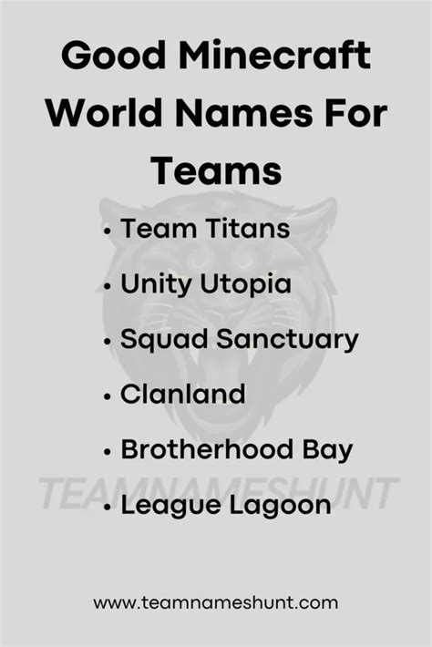 233 Minecraft World Names For Teams And Players