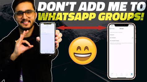 How To Stop Someone From Adding You To Whatsapp Groups Youtube