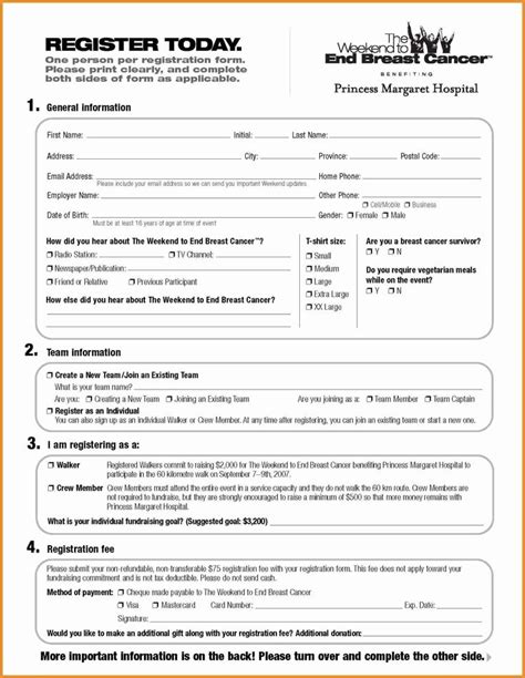 Template For Registration Form Lovely Registration Template Word