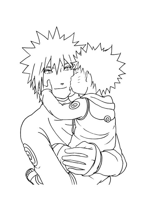 Naruto E Minato Para Colorir Imprimir Desenhos