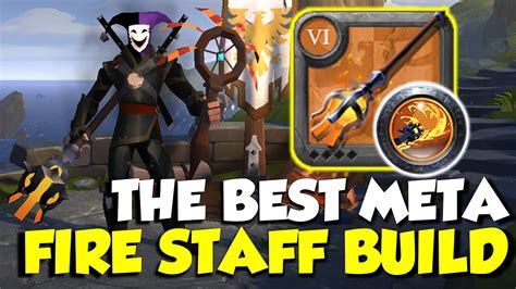 BEST META Fire Staff Build Corrupted Dungeon Solo PvP Albion Online