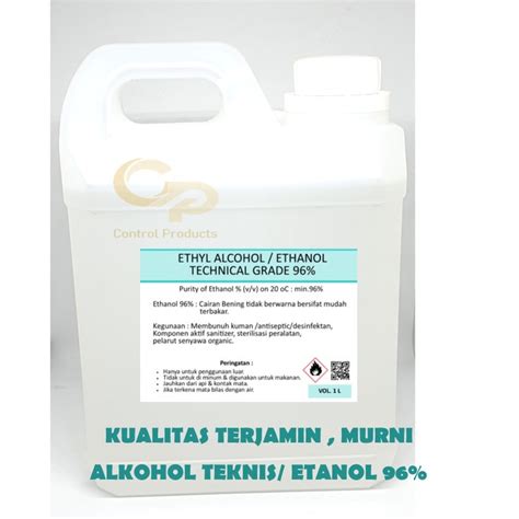 Jual Promo Alkohol Ethanol Murni Teknis Liter Shopee Indonesia