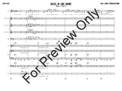 Blues In The Night By Harold Arlenarr Marty Pai Jw Pepper Sheet Music