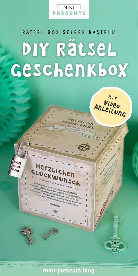 Rätsel Box basteln so einfach machst du deine DIY Rätsel