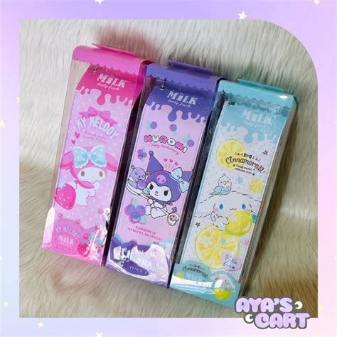 Sanrio Korea Sanrio Milk Box Carton Character Pencil Case Kuromi My