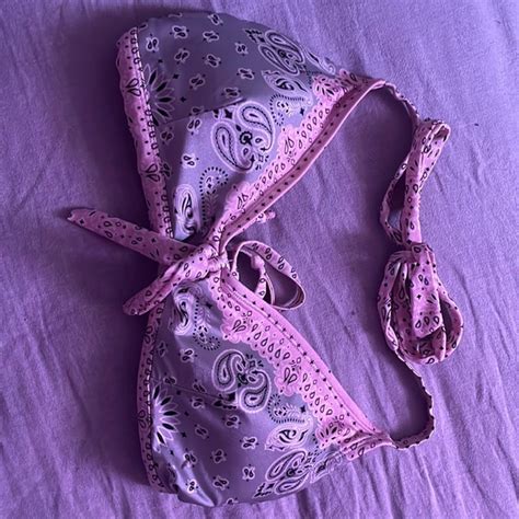 Swim Bandana Print Bikini Top Poshmark