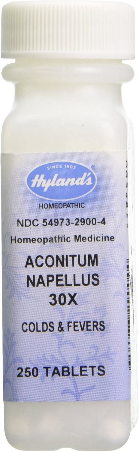 Amazon Hyland S Aconitum Napellus X Tablets Health Household