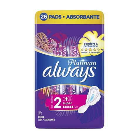 Absorbante Always Platinum Super 26 Bucati Pret Avantajos Auchanro