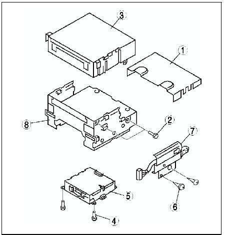 Mazda Service Manual Audio Unit Disassembly Assembly Audio And