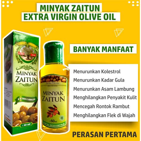 Minyak Zaitun Murni Extra Virgin Olive Oil Evoo Untuk Wajah Muka