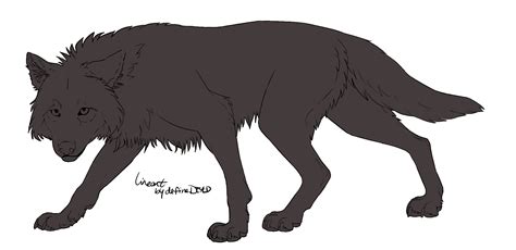 Wolf Stalk Psd Lineart By Definedead On Deviantart