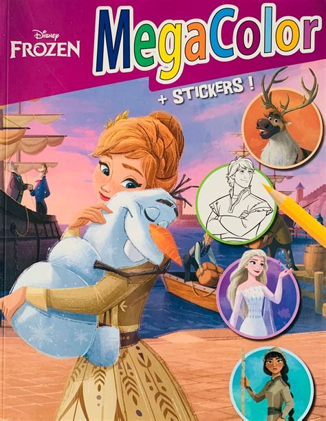 Kleurboek Frozen 2 Elsa Anna Extra Dik Met 25 Stickers