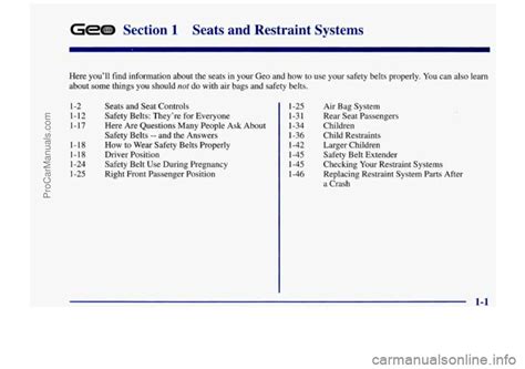 Chevrolet Tracker 1997 Owners Manual 388 Pages