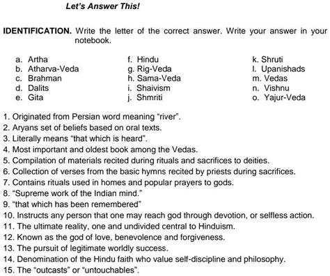 SOLVED: Hinduism.. Can you answer this please? Let's Answer This ...