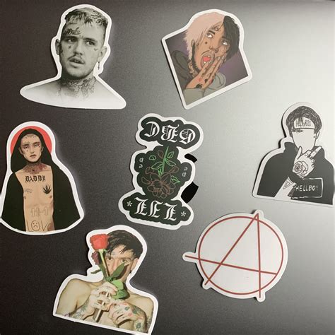 Lil Peep Stickers Pop Music Stickers For Phone Bottle Laptop Etsy