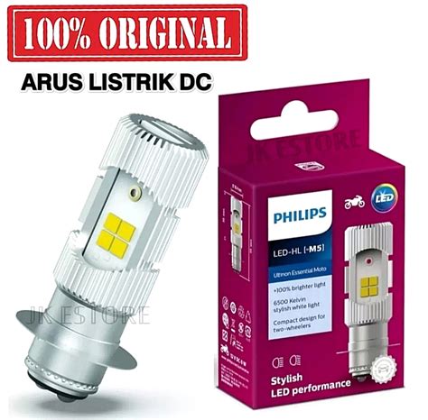 Lampu Depan Motor Led Philips Sisi Arus Wajib Dc K Kaki