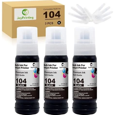 Encre Noir Compatible Avec Epson Ecotank Bouteille D Encre