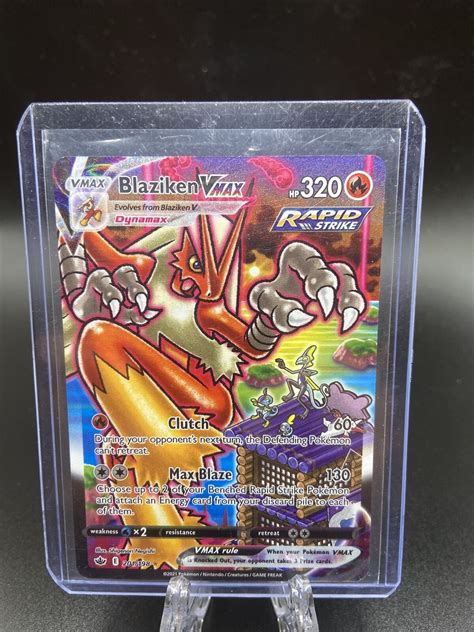 Pokemon Tcg Chilling Reign Blaziken Vmax Alternate Art Mint