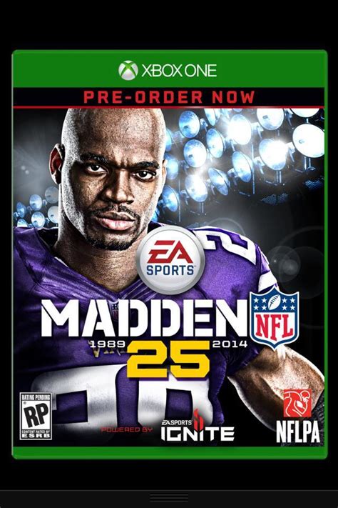 Adrian Peterson: Vikings star makes Madden cover for PS4, Xbox One ...