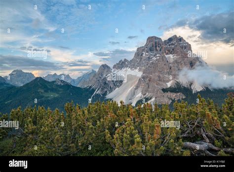 Europe Italy Veneto Belluno Pelmo Mount Seen From The Summit Of