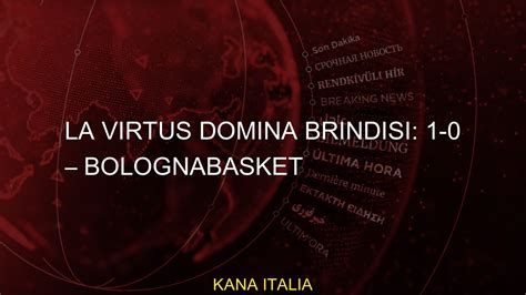 La Virtus Domina Brindisi Bolognabasket Youtube