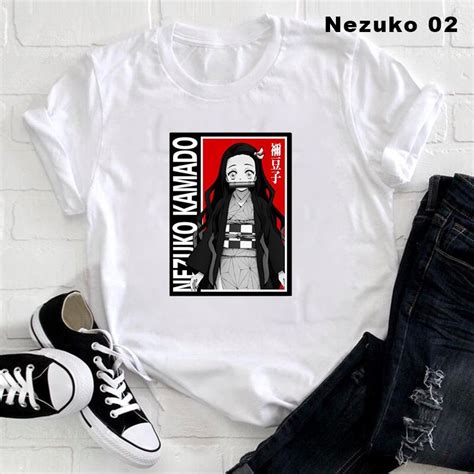 Camiseta Demon Slayer Kimetsu No Yaiba Unissex Camisa Nezuko Anime