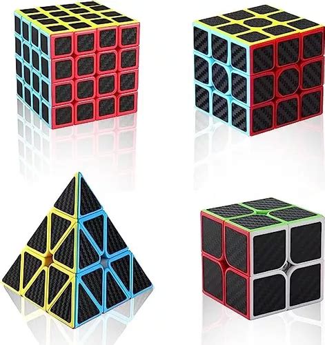 Cubo Magico Pack X X X Pyraminx Moyu Carbono Meses Sin