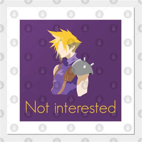 Iconic Cloud Strife Quote Final Fantasy 7 Cloud Strife Posters And