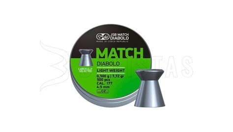 Diabolo Jsb Match Diabolo Light Weight Mm St Ck Balistas De